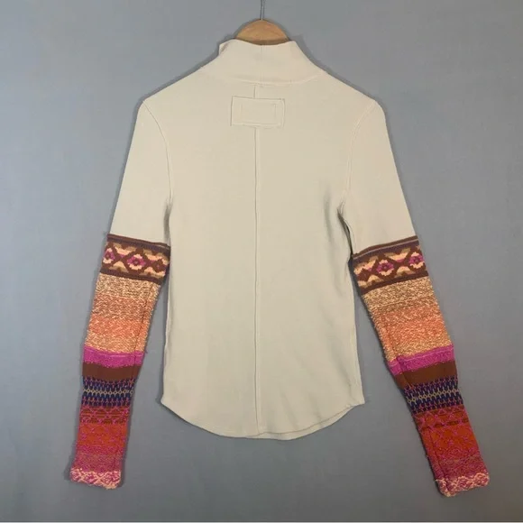 We The Free All Too Well Top Multi Cuff Ladies Sz Medium - Picture 6 of 9